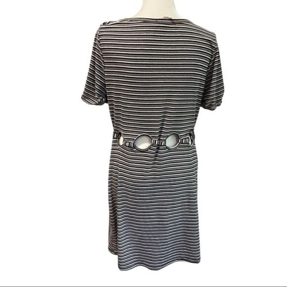 Emory park cutout striped t shirt dress size Large - Picture 2 of 6
